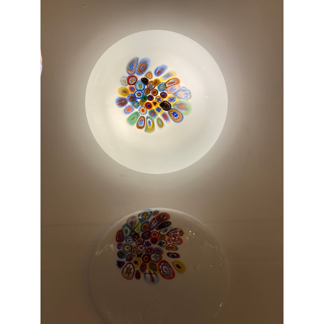 2010s Murrine Sphere in Murano Style Glass With Multicolored Wall Sconce For Sale - Image 5 of 7