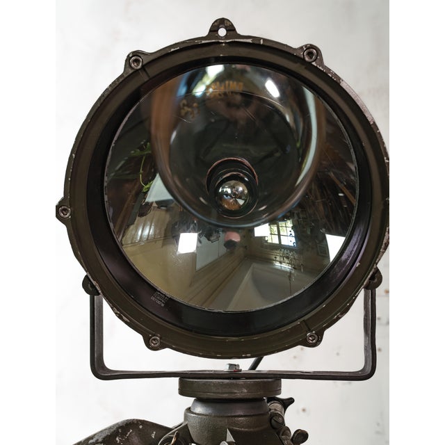 Military Signal Lamp Floor Lamp from JWO, Germany, 1950s For Sale - Image 9 of 18