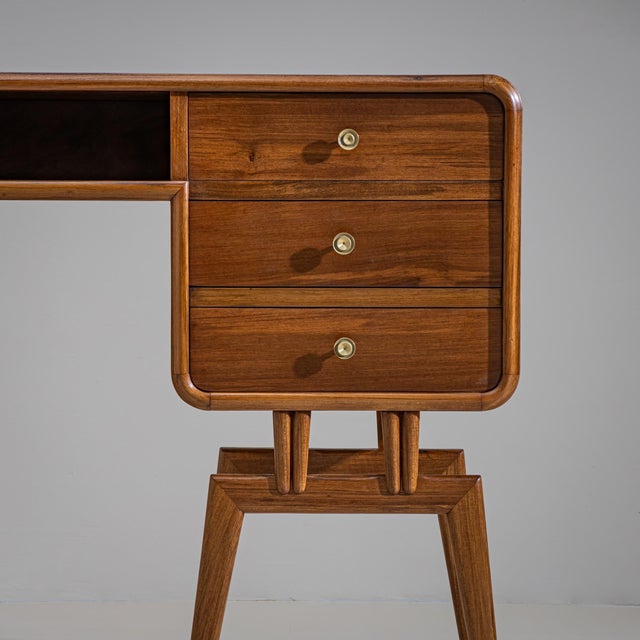 Mid-20th Century Desk, Attributed to Silvio Cavatorta, Italy For Sale - Image 4 of 12