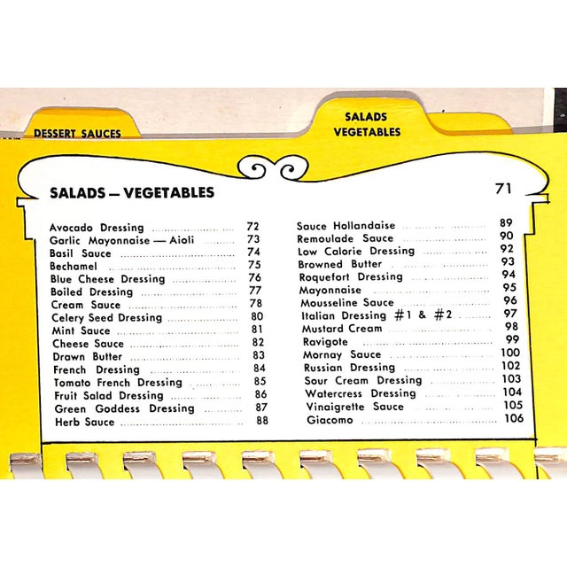 Traditional "Stirring Sauc-Ery: A Cook Book of Sauces" 1957 Rosen, Ruth Chier For Sale - Image 3 of 9