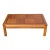 1980s Mid-Century Oak Coffee Table With Checkered Parquet Top For Sale