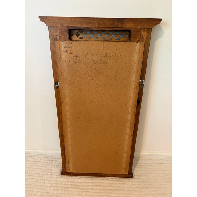 Wood Pennsylvania House Cherry Wood Cornice Top Mirror For Sale - Image 7 of 12