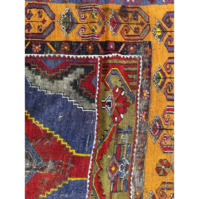 Vintage Turkish Distressed Rug, 1930s For Sale - Image 13 of 18