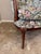 Wood Pair of Vintage Victorian-Style Floral Wingback Chairs For Sale - Image 7 of 9