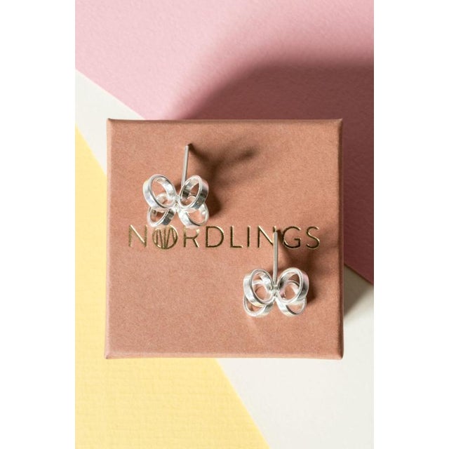 Modernist Silver Earrings from Cecilia Johansson, 1970s For Sale - Image 6 of 6