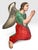 Traditional Early 19th Century Pair of Continental Polychrome and Gesso Decorated Carved Wood Adoring Angels. For Sale - Image 3 of 12