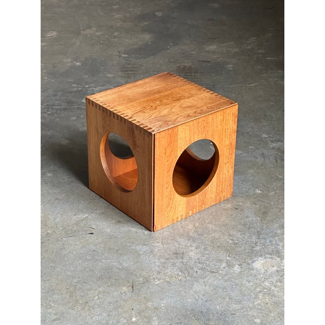 An iconic and desirable pair of tables designed by Jens Quistgaard for Richard Nissen. Wonderful exposed joinery on the...