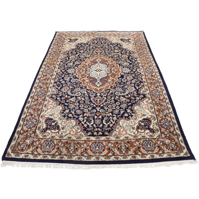 Baroque Vintage Indian Rug - 04'03 X 06'05 For Sale - Image 3 of 9