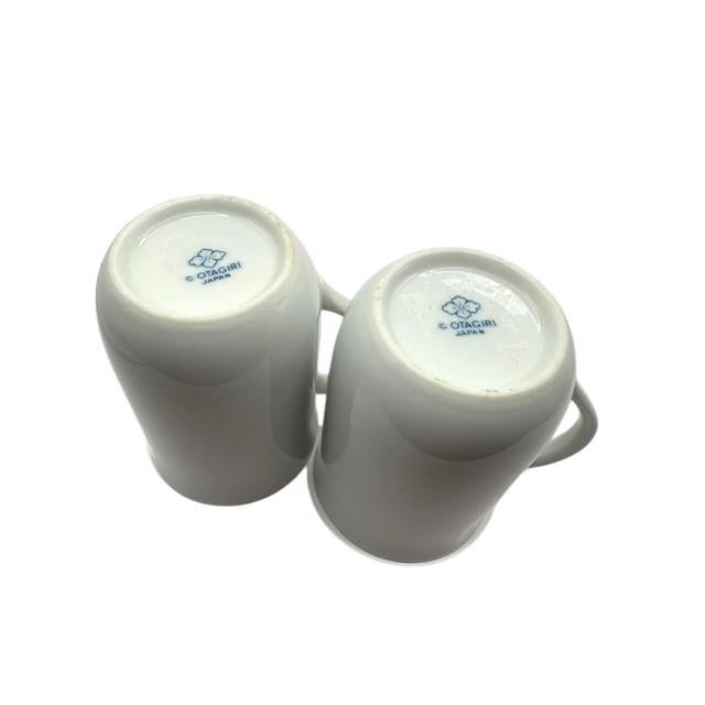 Ceramic Vintage 1970s Otagiri Japan "Floral Mist" Coffee Mugs - Set of 2 For Sale - Image 7 of 9