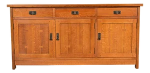 L. & J. G. Stickley Mission Oak Arts & Crafts Sideboard or Bar Cabinet