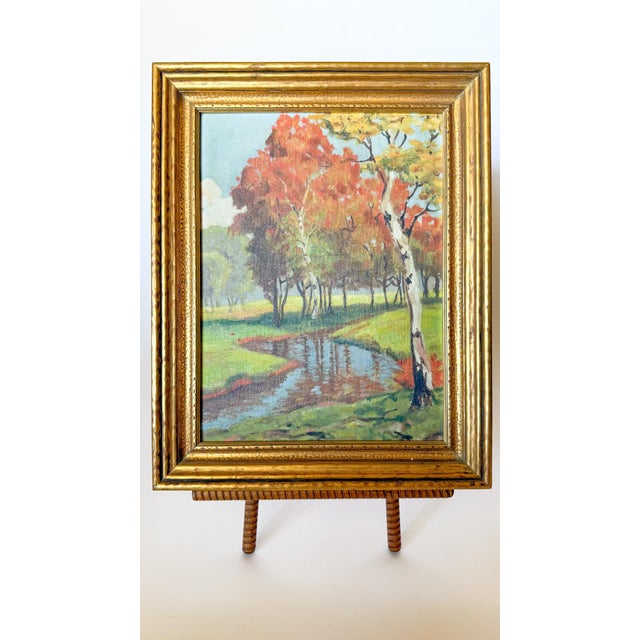 Original Impressionist Landscape Oil Painting For Sale - Image 10 of 10