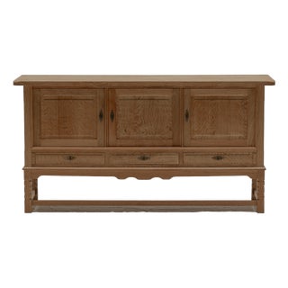 Vintage Oak Sideboard by Henning Kjærnulf, 1960s For Sale