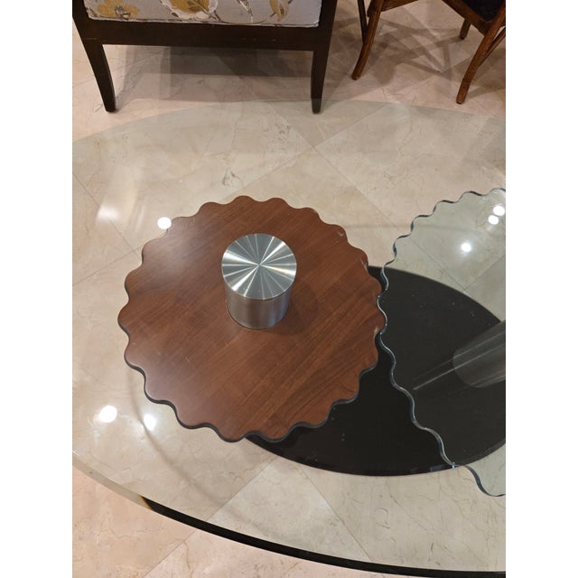 Late 20th Century Attributed to Roche Bobpois Cog Wheel Coffee Table Unsigned For Sale - Image 10 of 11