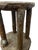 Metal Vintage Decorative Metal-Clad Stool or Pedestal With Hand-Tacked Surface and Patina For Sale - Image 7 of 10