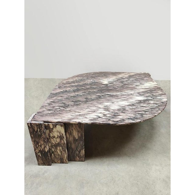 Mid-Century Modern Vintage Marble Coffee Table from Roche Bobois, 1970s For Sale - Image 3 of 5