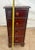 Wood Vintage Mahogany Nightstand Cabinet Chest Four Drawers Rope Twist Carved Top For Sale - Image 7 of 10