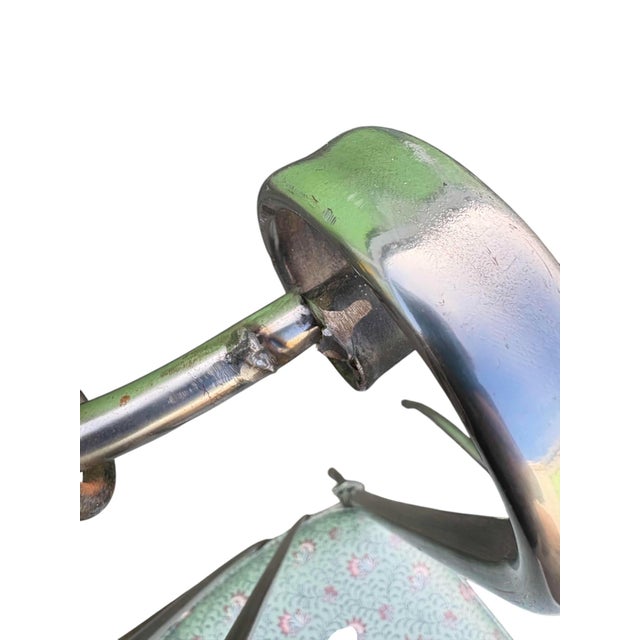 Set of 6 Italian Iron Dining Chairs Attributed to S. Salvadori For Sale - Image 10 of 12