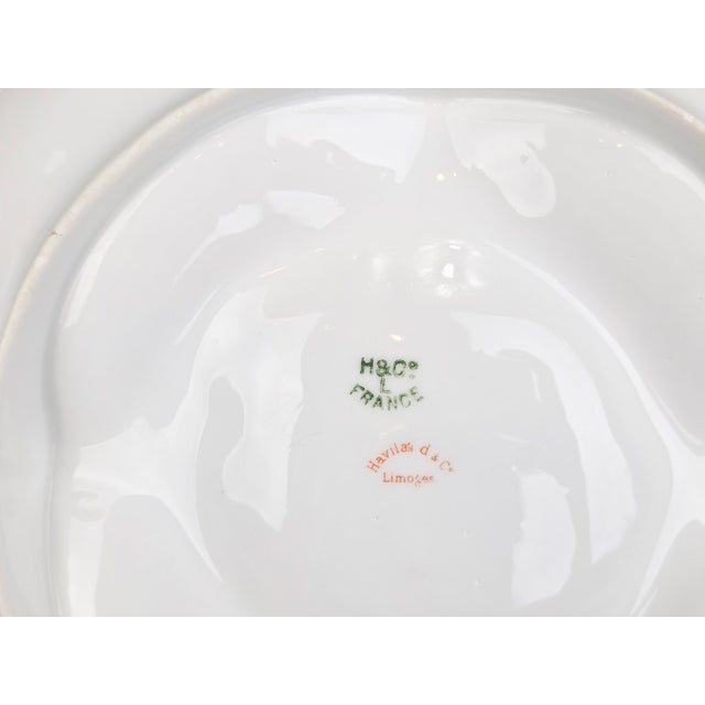 Ceramic 19th Century French Haviland Limoges Porcelain Oyster Plate For Sale - Image 7 of 9