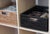 Wood Artifacts Rattan Rectangular Basket with Cutout Handles in Tudor Black - 14" For Sale - Image 7 of 10