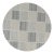 Rug & Kilim’s Scandinavian Style Trapezoid Kilim in Gray With Geometric Pattern - 7x7 For Sale
