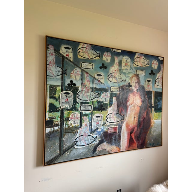 Walter Myers “Furmaid” Large-Scale Figurative Oil on Canvas, Signed and Dated 2007 For Sale - Image 10 of 11