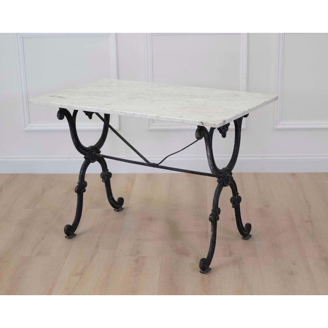 1900 - 1909 French 20th Century Conservatory Bistro Table For Sale - Image 5 of 7