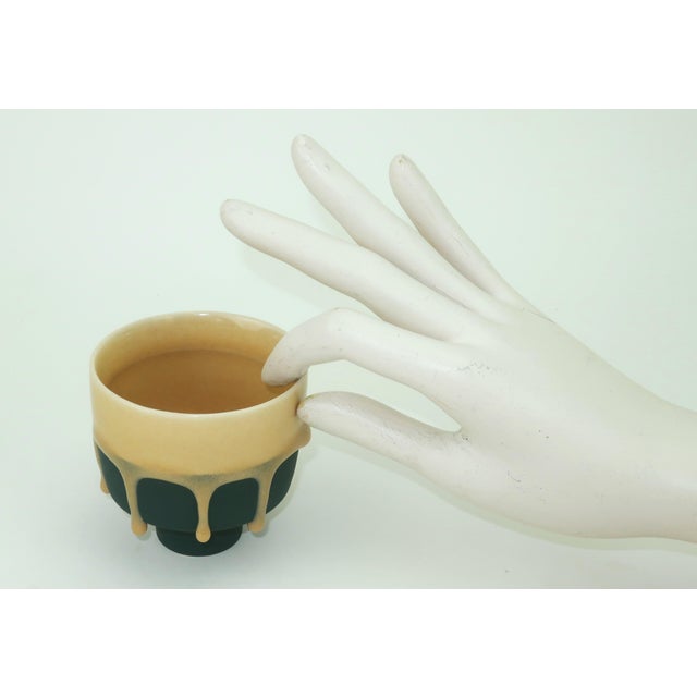 Dark Gray Branan Mercer 'Tea Bowl' Ceramic Art Pottery Cup For Sale - Image 8 of 9