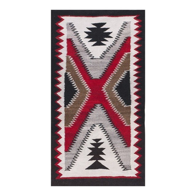Early 20th Century American Navajo Carpet ( 2'2" X 4'3" - 66 X 130 ) For Sale