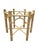 2010s Large Wood Table With Rattan Base For Sale - Image 5 of 8