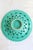 Large Vintage Turquoise Ceramic Bowl with Openwork Braided Pattern, 1950s For Sale - Image 6 of 8