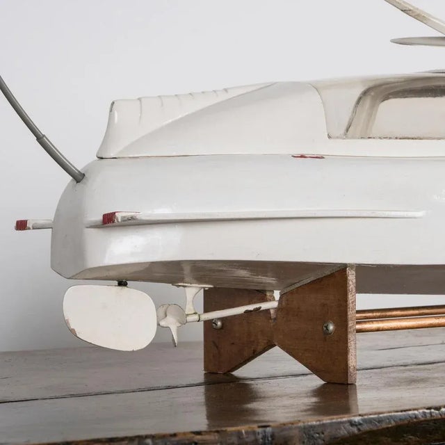 Vintage French Speed Boat Model For Sale - Image 6 of 9