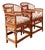 Vintage Brighton Pavillion Rattan Chairs in Alan Campbell “Zigzag” for Quadrille For Sale