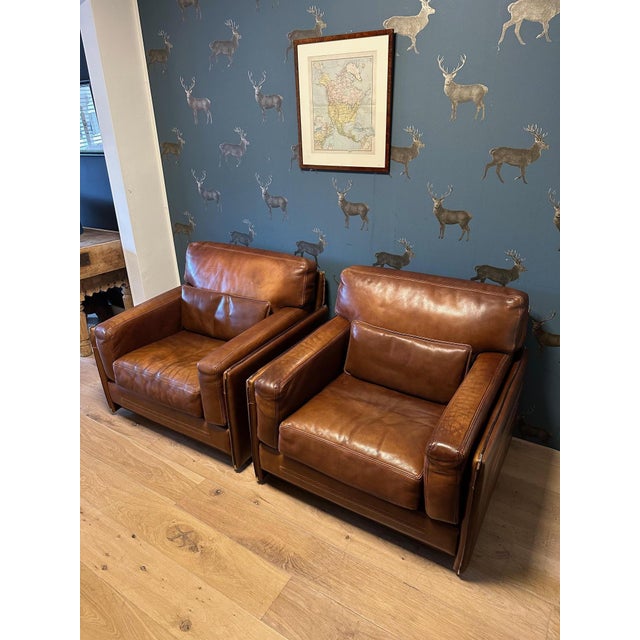 Vintage Chairs in Buffalo Leather, 1990s, Set of 2 For Sale - Image 18 of 18