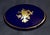 Limoges Oval Trinket Box France Cobalt Blue Porcelain Gold Floral 22k Vintage For Sale - Image 9 of 15