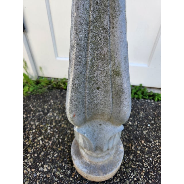 English Vintage Cement Garden Finial For Sale - Image 3 of 10
