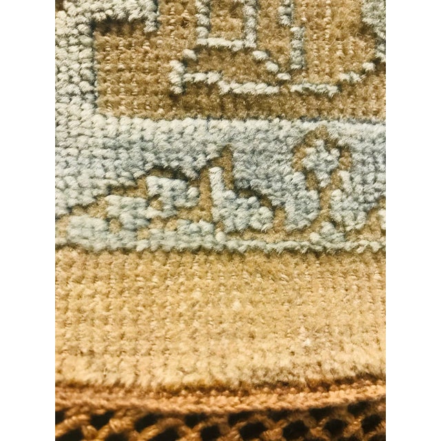 Indian Wool & Silk Carpet, 1982 For Sale - Image 9 of 15