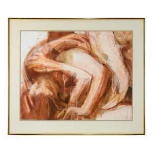 Lovers - Nude Couple in Bed - Figurative Composition by Byron Richard Rodarmel