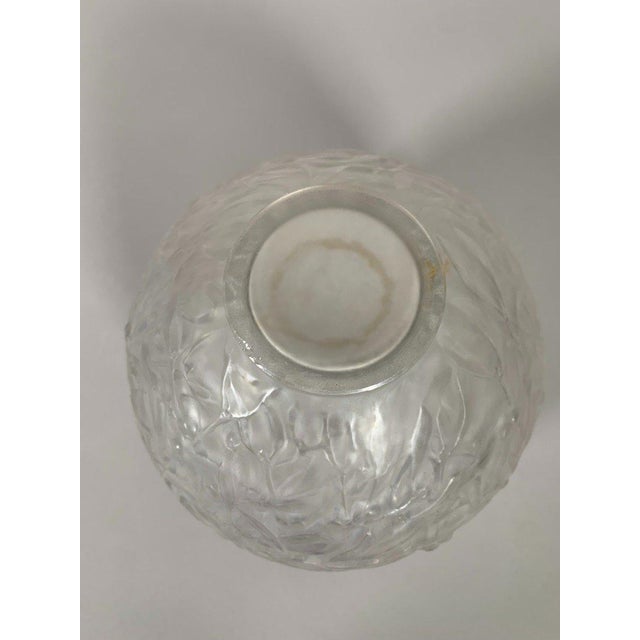 Transparent René Lalique (1860-1940) Vase, "Milk" Model, Glass, 1920, Art Nouveau For Sale - Image 8 of 10