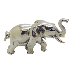 Vintage Italian Handmade Genuine Silver Elephant Figurine Sculpture Miniature