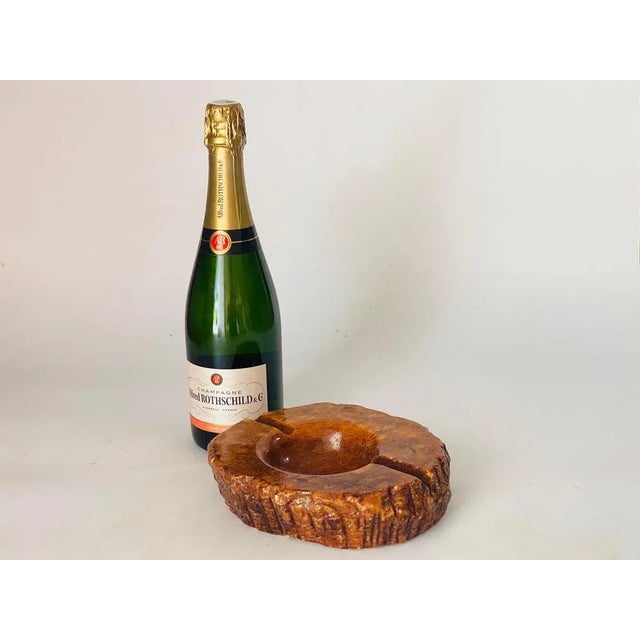 Brown Large Italian Ashtray in Marble Onyx, 1960 For Sale - Image 8 of 9