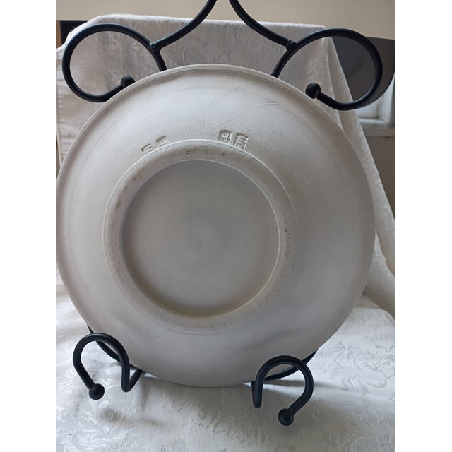 Pristine Vintage Donn Hedman Studio Art Pottery Safari Platter – 10" Slip-Trailed Stoneware For Sale - Image 13 of 14
