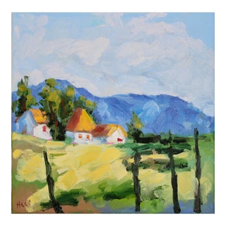 Modern Contemporary Impressionist Landscape Oil Painting For Sale
