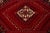 Red Vintage Persian Shiraz Handmade Red Tribal Wool Rug For Sale - Image 8 of 9