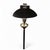 Vintage French Empire Hurricane Lamp Style Black Floor Lamp With Toleware Shade For Sale - Image 10 of 10