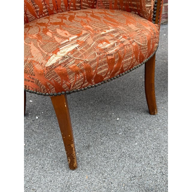 Petite Art Deco Channel Back Shell Chairs, Pair For Sale - Image 13 of 13
