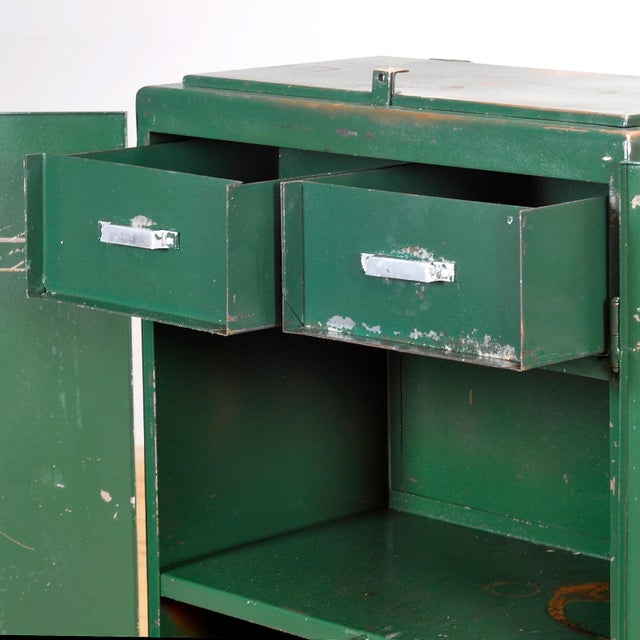 1970s Industrial Iron Cabinet, 1970s For Sale - Image 5 of 14