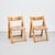 Set of Rationalist Rattan and Wood Folding Chairs, 1960 For Sale - Image 3 of 18