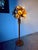 Elm Floor Lamp with Flower Motifs, 1970s For Sale - Image 6 of 18