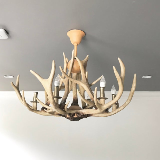 Restoration Hardware Adirondack Antler Chandelier Chairish