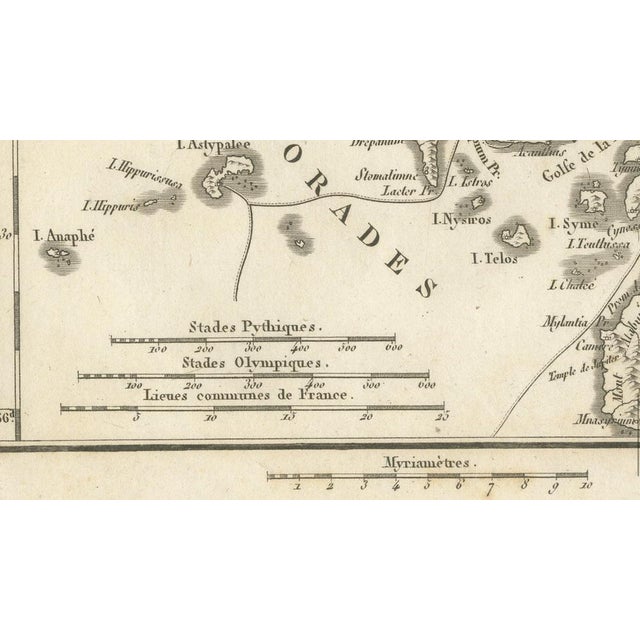 Antique Map of Asia Minor Coast and Greek Islands from Ambroise Tardieu, 1825 For Sale - Image 12 of 13